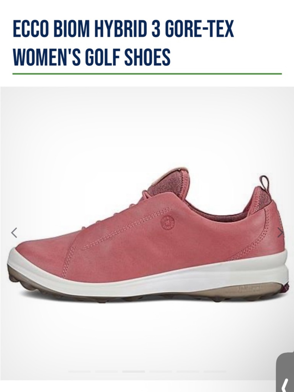 ECCO Biom Hybrid 3 GORE-TEX Women’s Golf Shoes - Pink size 9
